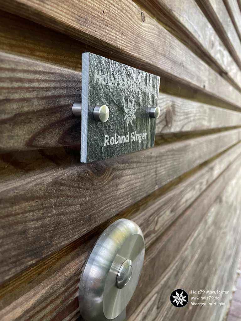 Türschild Schiefer inkl. Gravur