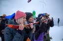 Apres-Allstars® Skischuh Schnapsglas mit Bindung im Set
