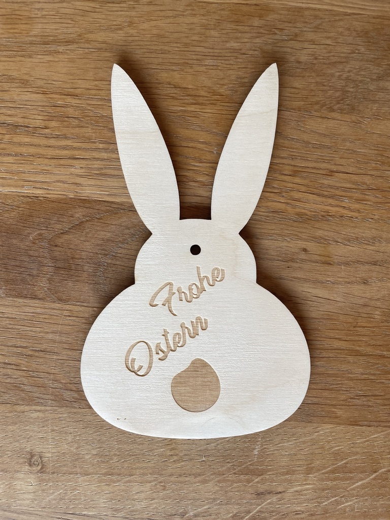 Anhänger Hase "Frohe Ostern"