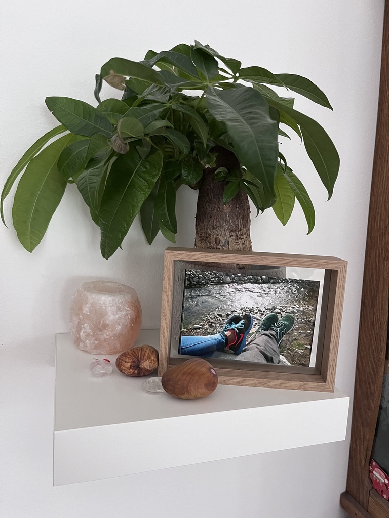 Holz Fotorahmen Doppelglas