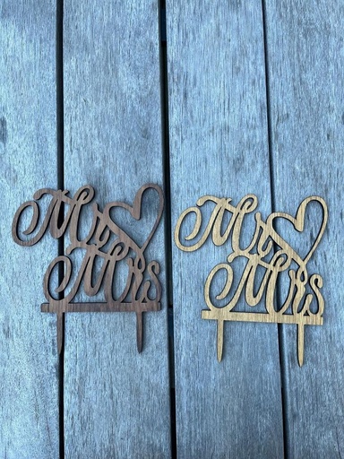 Caketopper "Mr. & Mrs."