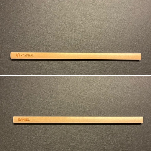 Zimmermannsbleistift 24 cm - naturfarben