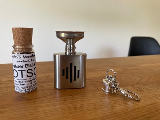 Mini Flachmann Edelstahl
