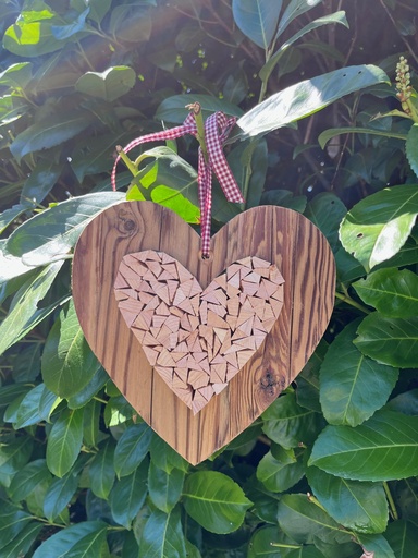 Zirbe Altholz Herz