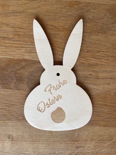 Anhänger Hase "Frohe Ostern"